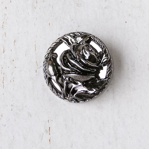 メタリックボタンcol.OS(オールドシルバー)　(15/18/21/23mm)