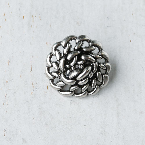 メタリックボタンcol.AS(アンティークシルバー) (13/15/18/20mm)