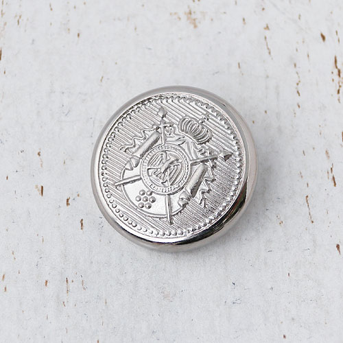 メタリックボタンcol.S(シルバー)　(15/18/21/23/25mm)