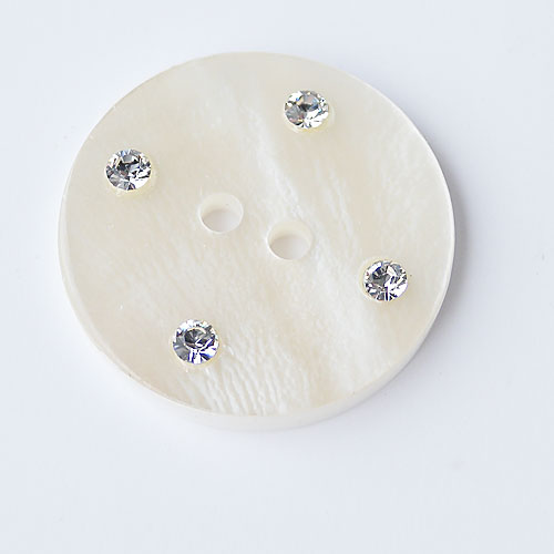 貝ボタンcol.01(白色)　(15/20mm)