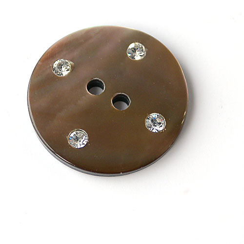 貝ボタンcol.47(茶色)　(15/20mm)
