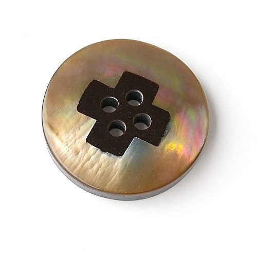 貝ボタンcol.47(茶色)　(20/23mm)