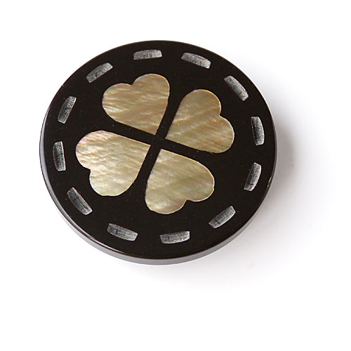 貝ボタンcol.45(茶色)　(15/21/24mm)