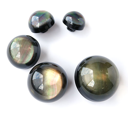 貝ボタンcol.09(黒色)　(13/15/18mm)