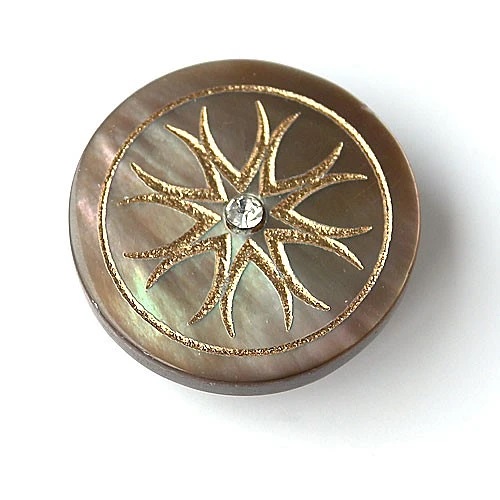 貝ボタンcol.47(茶色)　(13/15/18mm)