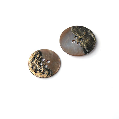 貝ボタン col.47(茶色)　(13/15/18/21mm)