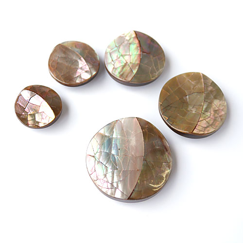 貝ボタンcol.47(茶色)　(13/15/18mm)