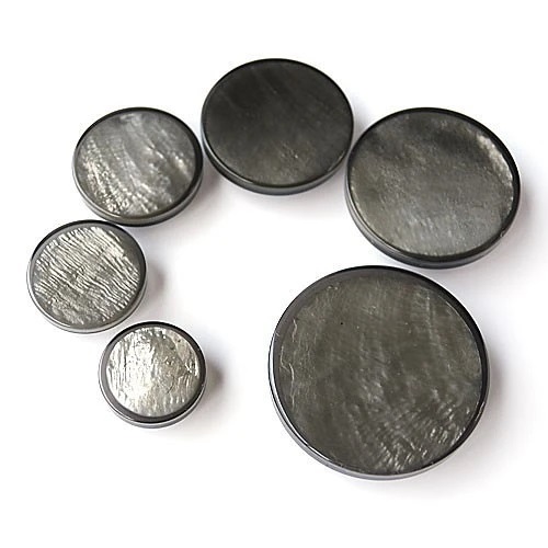 貝ボタンcol.09(黒色)　(15/18/20mm)