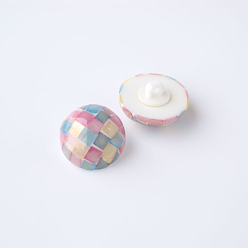 貝ボタン col.07(マルチカラー)　(20mm)