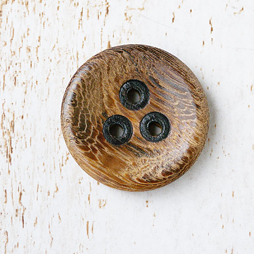 木ボタンcol.45(焦茶色)　(15/18/23mm)