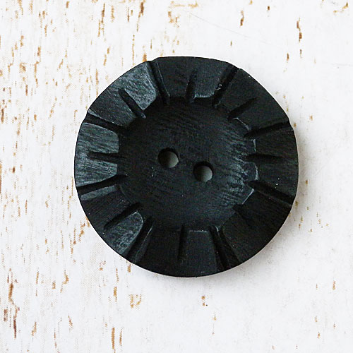 木ボタンcol.02(黒色)　(13/15/18/21/25/30mm)