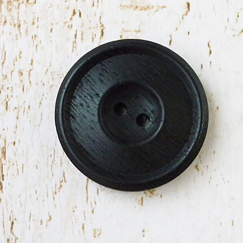 木ボタンcol.42(黒色)　(13/15/18/21/25mm)