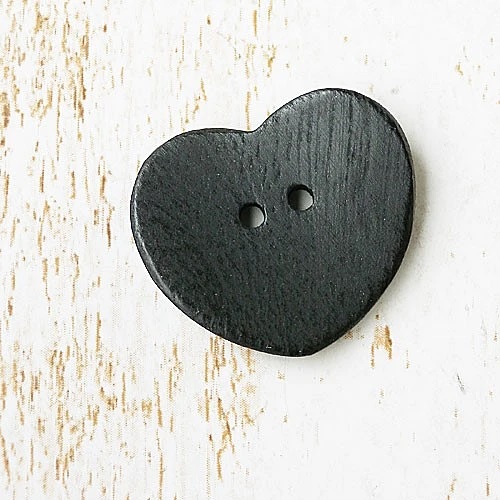 木ボタンcol.09(黒色)　(13/15/18/21/24mm)