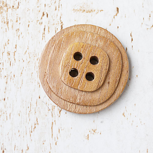 木ボタンcol.42(茶色)　(13/15/18/20/23mm)