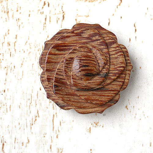 木ボタンcol.45(焦茶色)　15/20/23mm)