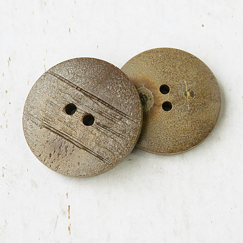 木調ボタンcol.43(茶色)　(15/21/25mm)