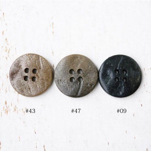 木調ボタンcol.47(焦茶色)　(11.5/15/18/21/23mm)