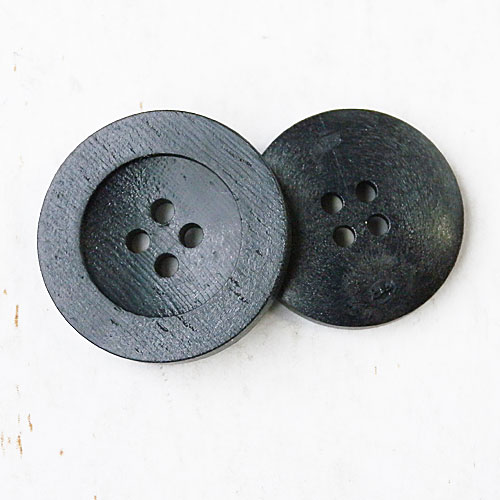 木調ボタンcol.09(黒色)　(15/18/20/23mm)