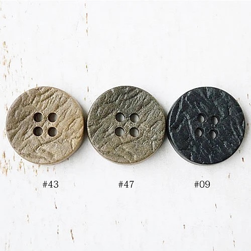 木調ボタンcol.47(焦茶色)　(15/21/24mm)