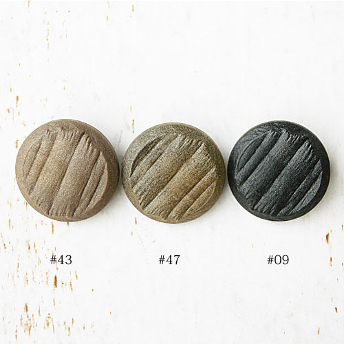 木調ボタンcol.43(茶色)　(30mm)