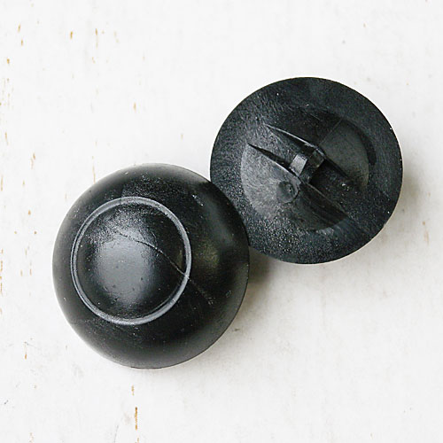 木調ボタンcol.09(黒色)　(15/18/21/23mm)