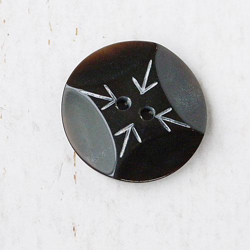 本水牛ボタン(焦茶)　(15/18/21mm)