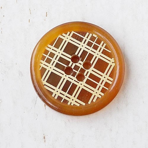 本水牛ボタンcol.45(茶色)　(15/18/20/23/25mm)