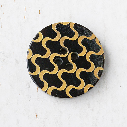 本水牛ボタン(焦茶)　(15/18/24mm)