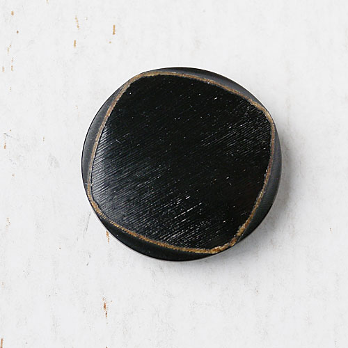 本水牛ボタン(焦茶色)　(15/18/20/23mm)