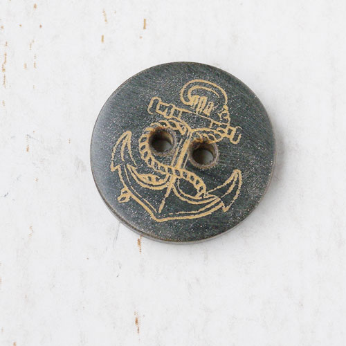 本水牛ボタン(焦茶)　(15/18/20/23mm)